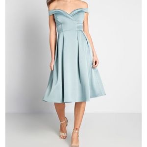 ModCloth Muse to Me Off-the-Shoulder Dress
